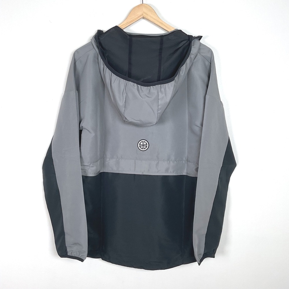 Black Rifle Coffee Company Packable Anorak Windbreaker Gunmetal SMALL - Picture 8 of 12